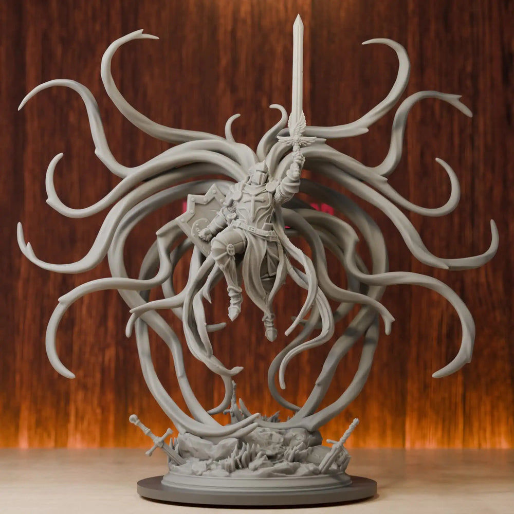 38mm Ascendant Angel of Justice, Resin Model Figure Kit, Fantasy Theme, Unassembled and Unpainted
