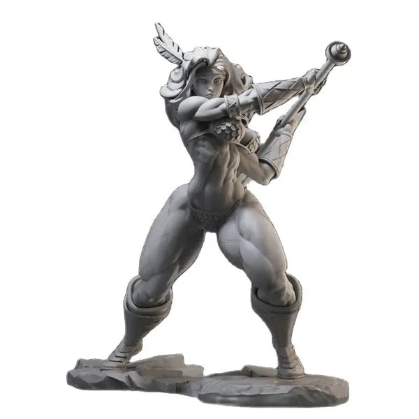 1/18 Amazon Warriors, 3 Figures, Resin Model Figure Kit, Fantasy Theme, Unassembled and Unpainted