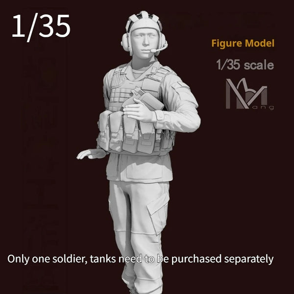 1/35 Modern Tank Crew, 6 Figures, Resin Model Vehicle Kit, Unassembled and Unpainted