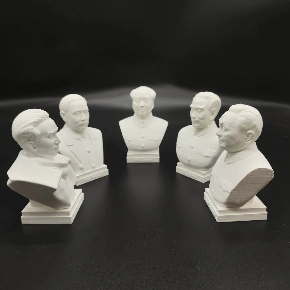 250mm Modern Five Modern Chinese Leaders, 5 Figures, Resin Model Bust Kit, Unassembled and Unpainted