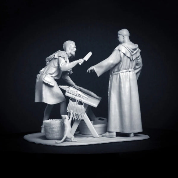 1/32 Ancient Civilian Crew, 10 Figures, Resin Model Figure Kit, Unassembled and Unpainted