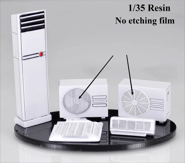 1/35 Refrigerator & Air Conditioner, Resin Model Accessory Kit, Unpainted