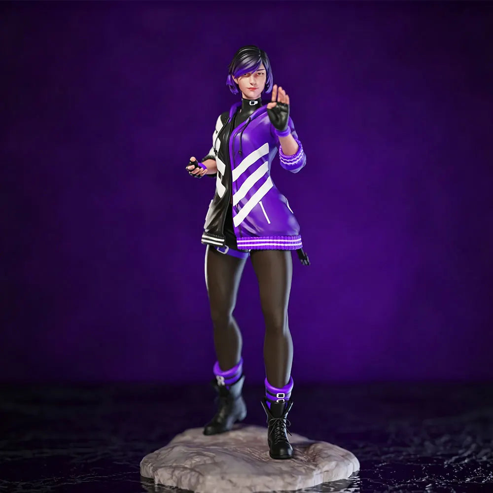 Cyberpunk Female Warrior — 75mm Resin Figure