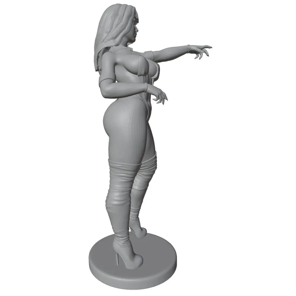1/24 Sexy Female in Action, Resin Model Figure Kit, Unassembled and Unpainted