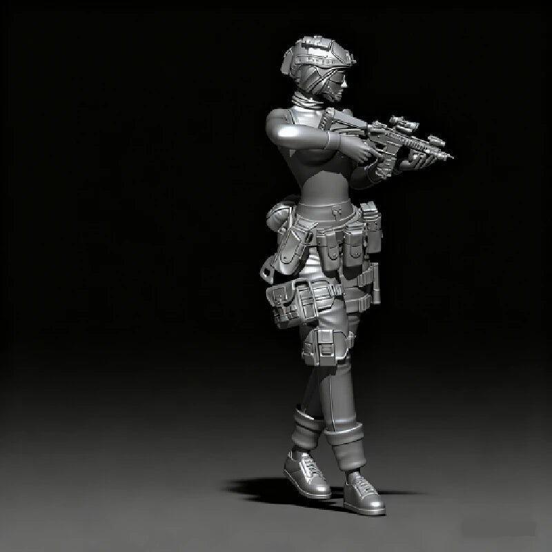 75mm Modern Navy SEAL Operator, Resin Model Figure Kit, Unassembled and Unpainted