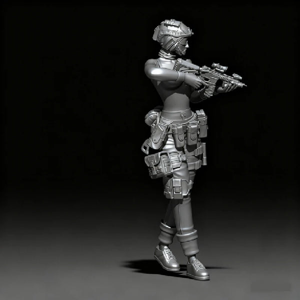 75mm Modern Navy SEAL Operator, Resin Model Figure Kit, Unassembled and Unpainted