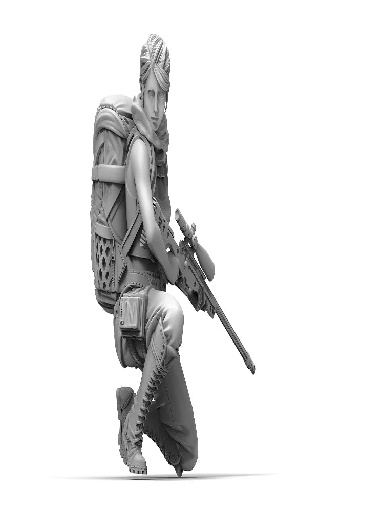 1/24 Modern Tactical Operator with Field Pack, Resin Model Figure Kit, Unassembled and Unpainted