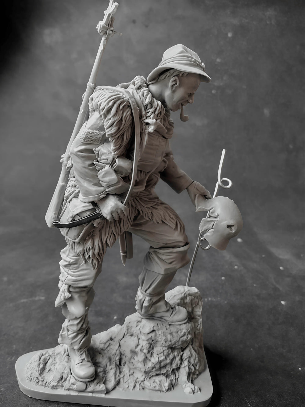 1/16 WWI French Infantry Poilu, Resin Model Figure Kit, Unassembled and Unpainted