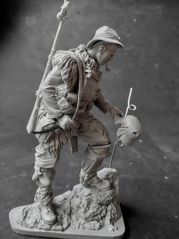 1/16 WWI French Infantry Poilu, Resin Model Figure Kit, Unassembled and Unpainted