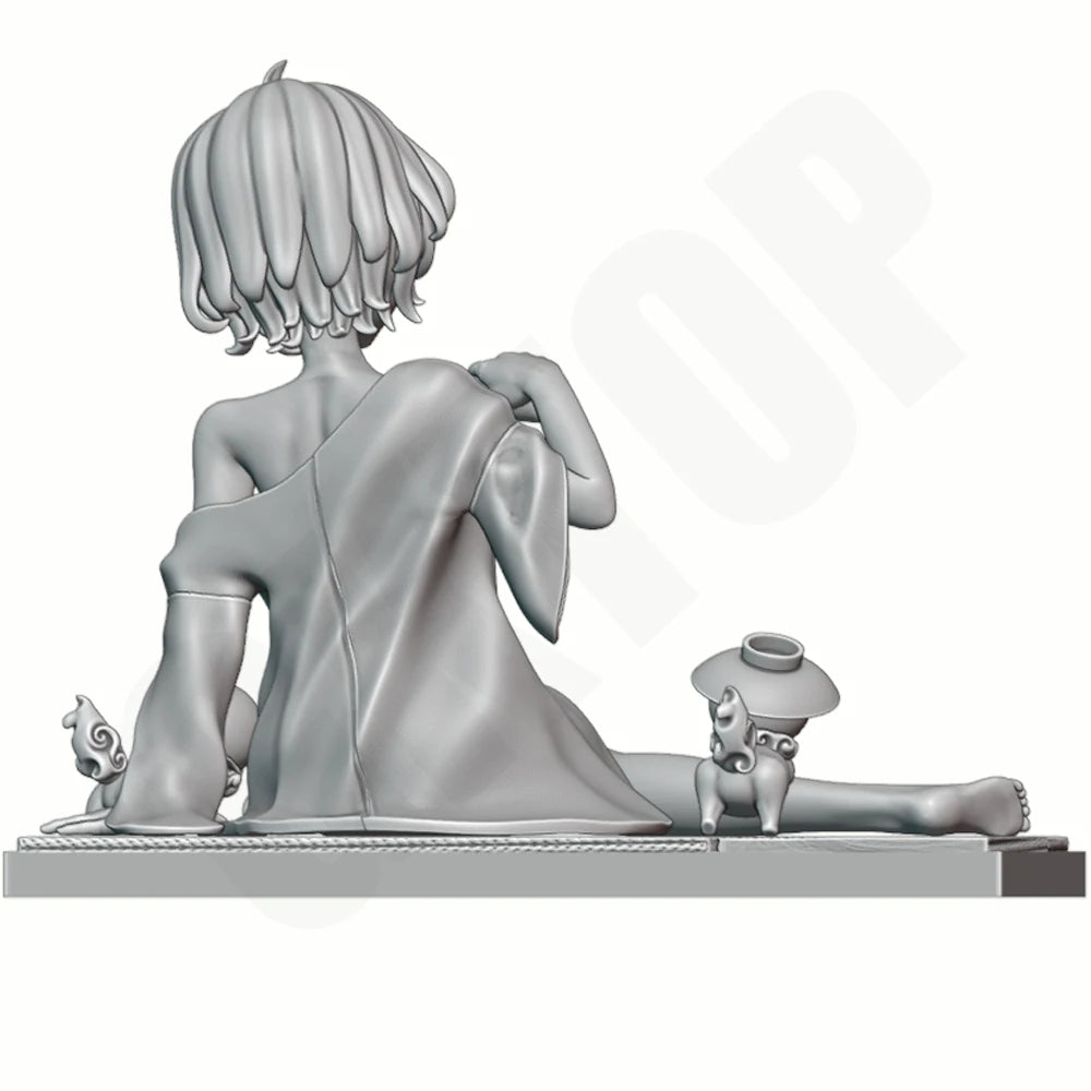 1/24 Cat-Girl Beauty, Resin Model Figure Kit, Unassembled and Unpainted