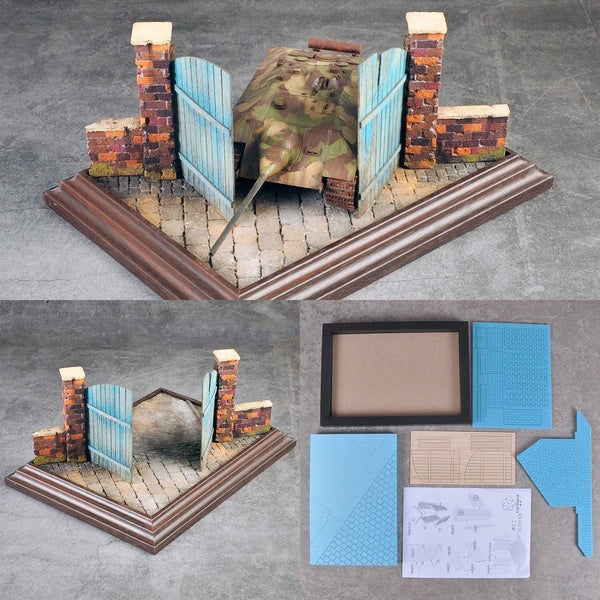 1/35 WWII Fortified, Resin Model Diorama Kit, Unassembled and Unpainted