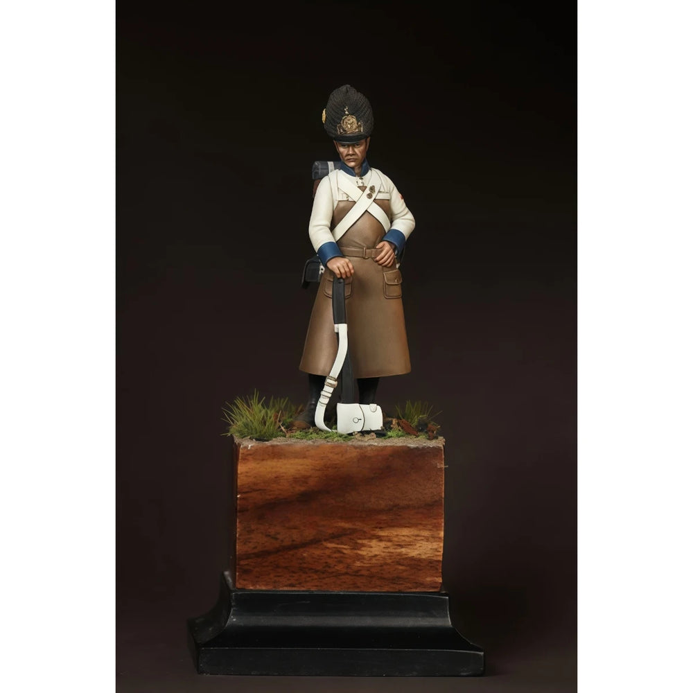 54mm Napoleonic Austrian Line Infantry, Resin Model Figure Kit, Unassembled and Unpainted