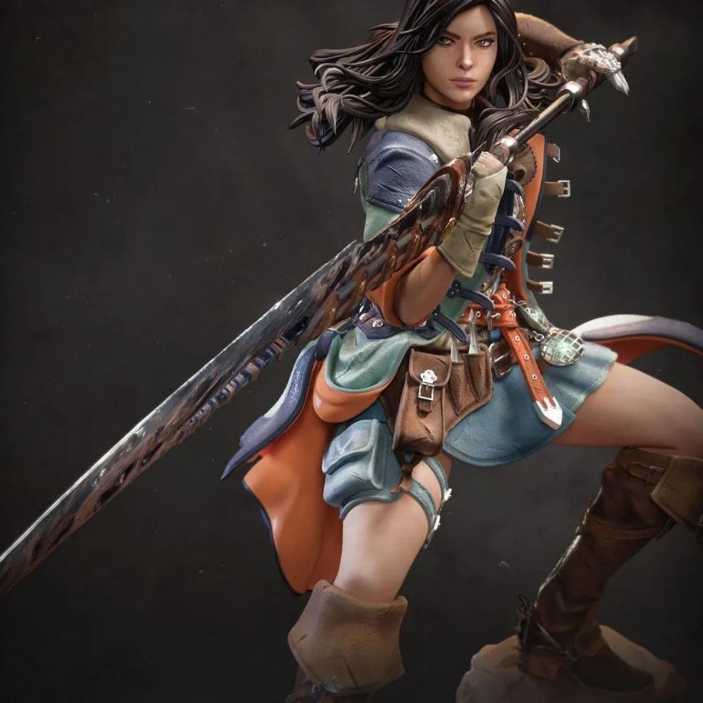 260mm Female Hunter Warrior, Resin Model Figure Kit, Fantasy Theme, Unassembled and Unpainted