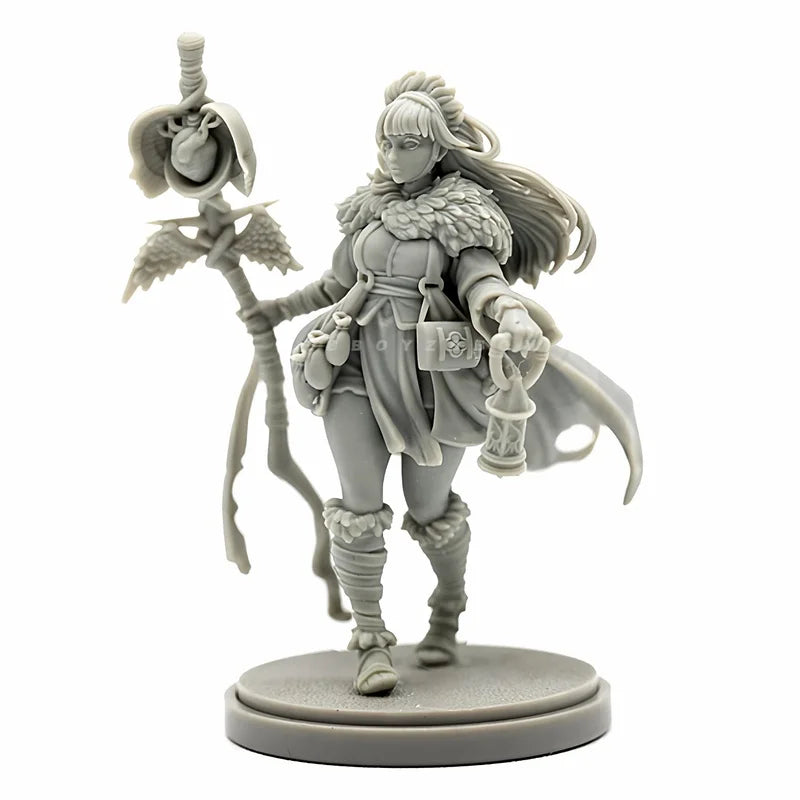 38mm Dark Fantasy Witch with Wings, Resin Model Figure Kit, Fantasy Theme, Unassembled and Unpainted