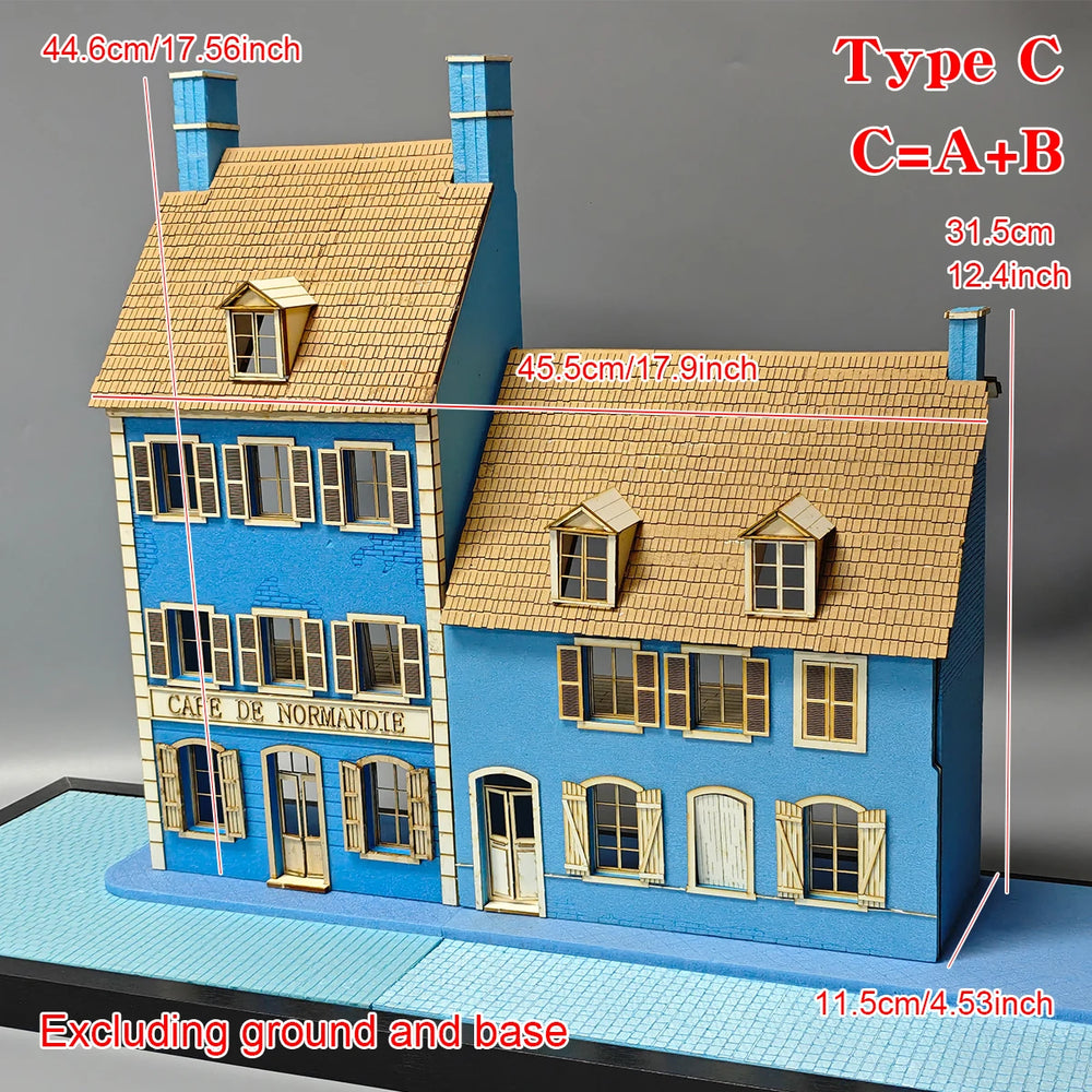 1/35 Normandy Cafe Club, Resin Model Diorama Kit, Historical Theme, Unassembled and Unpainted