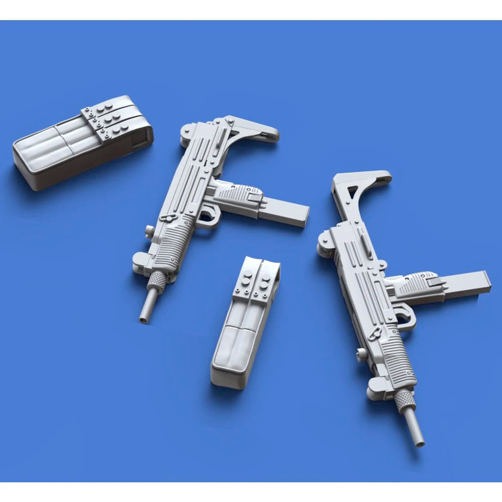 1/35 Cold War Uzi Submachine Gun, Resin Model Accessory Kit, Unpainted