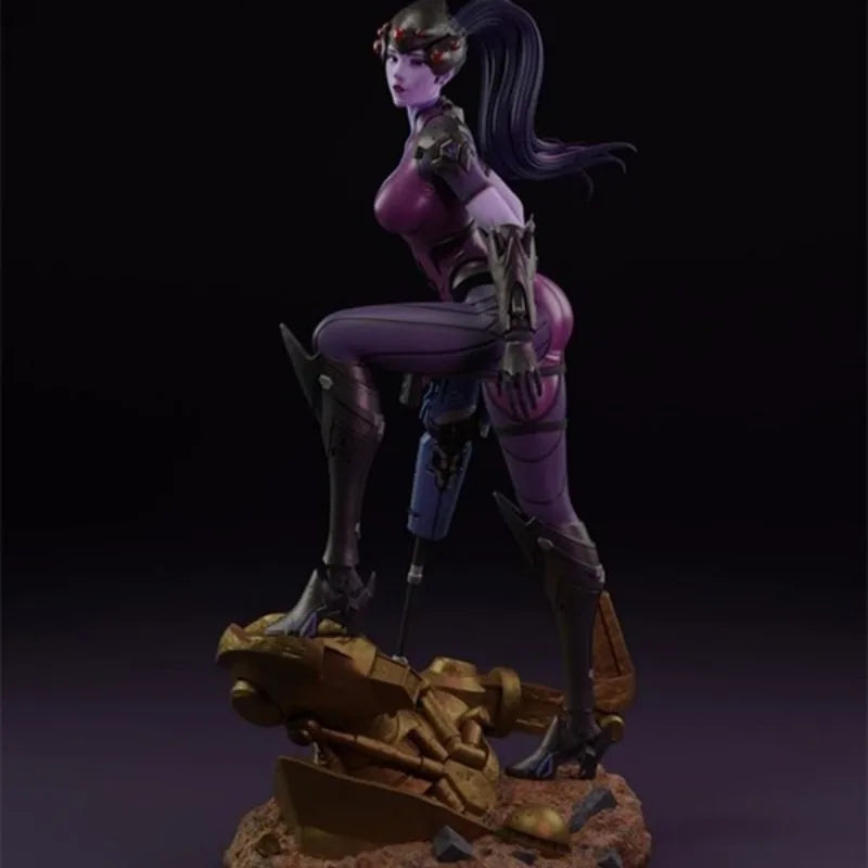 1/24 Modern Fantasy Female Sniper, Resin Model Figure Kit, Unassembled and Unpainted