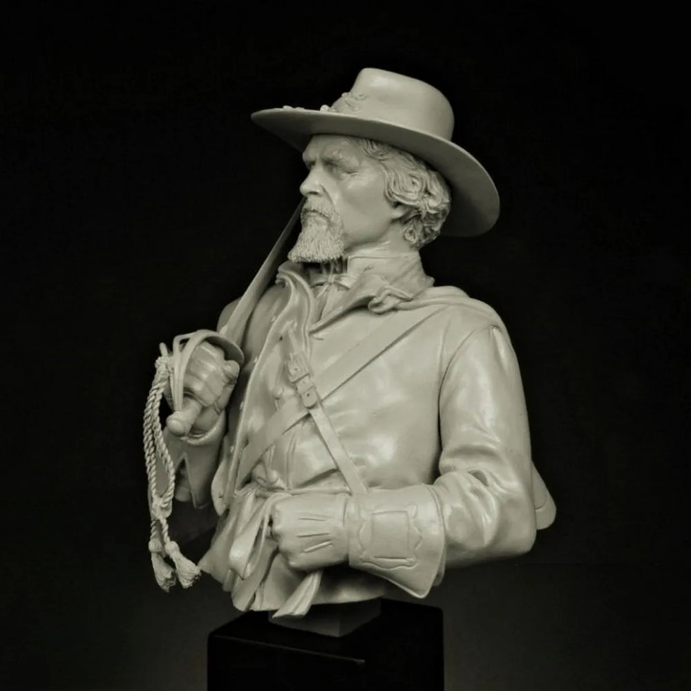 1/12 American Civil War Officer, Resin Model Bust Kit, Unassembled and Unpainted