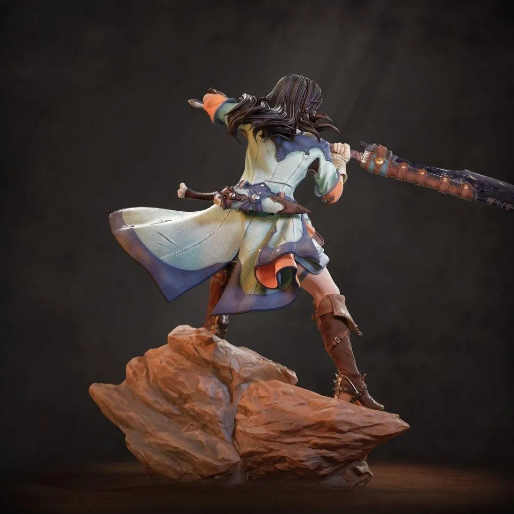 260mm Female Hunter Warrior, Resin Model Figure Kit, Fantasy Theme, Unassembled and Unpainted