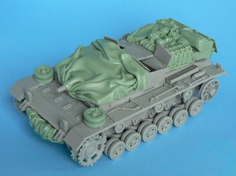 1/35 WWII German StuG III Assault Gun, Resin Model Vehicle Kit, Unassembled and Unpainted