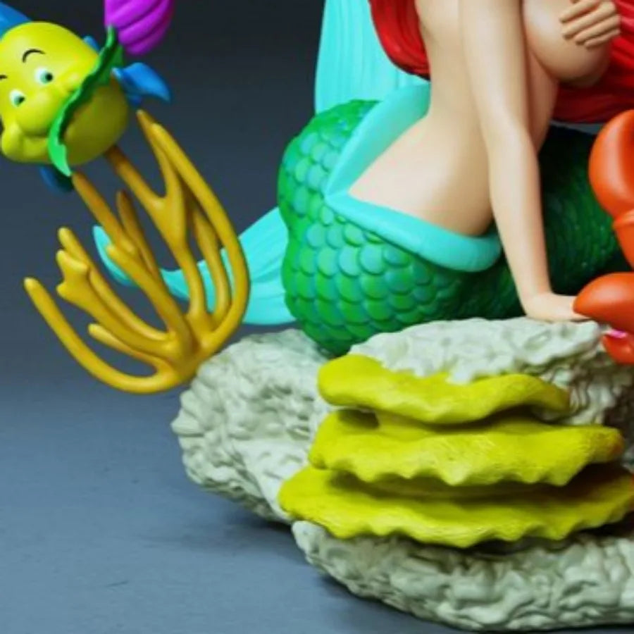 1/24 Undersea Mermaid Girl, Resin Model Diorama Kit, Anime Theme, Unassembled and Unpainted