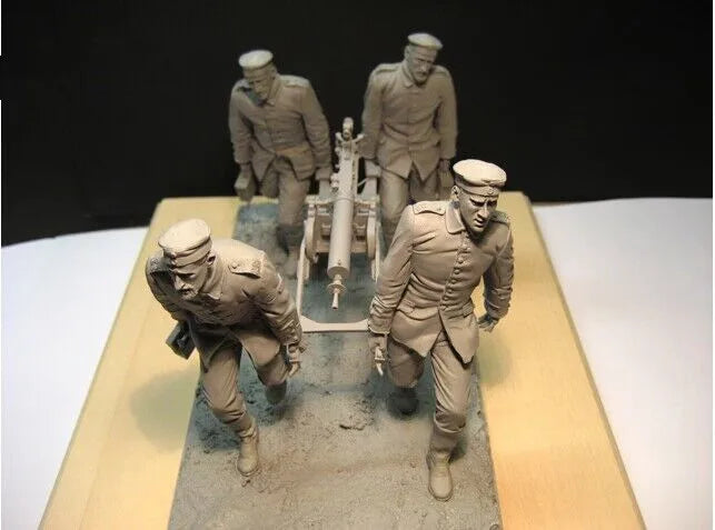 1/16 WWI Trench Scene, 11 Figures, Resin Model Diorama Kit, Unassembled and Unpainted
