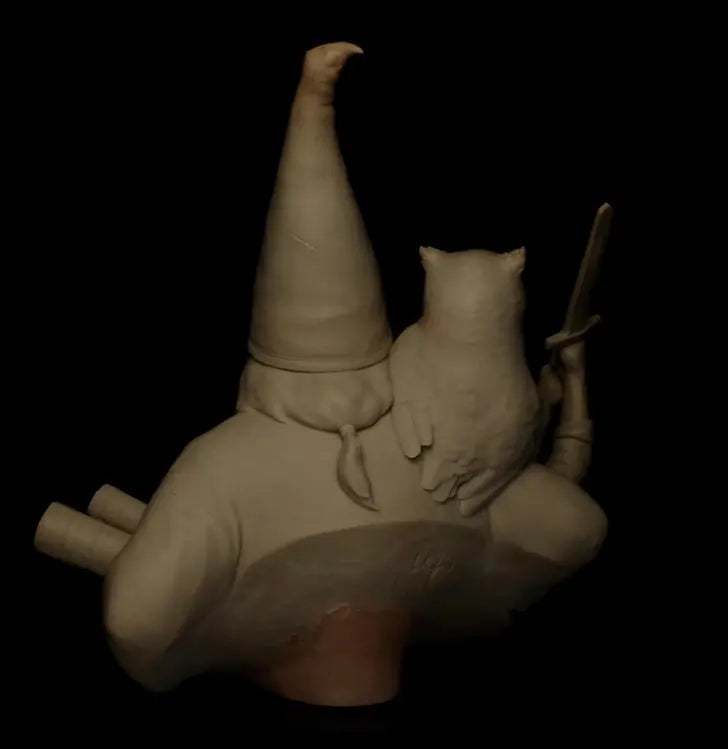 1/12 Wizard Gnome, 2 Figures, Resin Model Bust Kit, Fantasy Theme, Unassembled and Unpainted