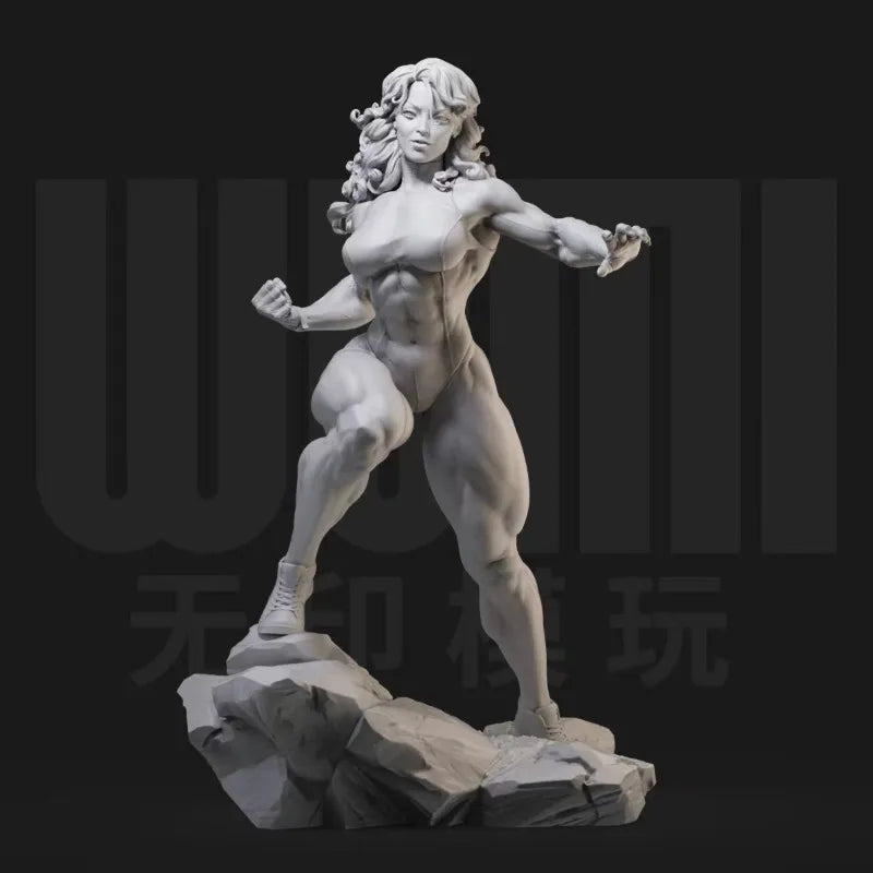 1/24 Muscular Fantasy Warrior, Resin Model Figure Kit, Fantasy Theme, Unassembled and Unpainted