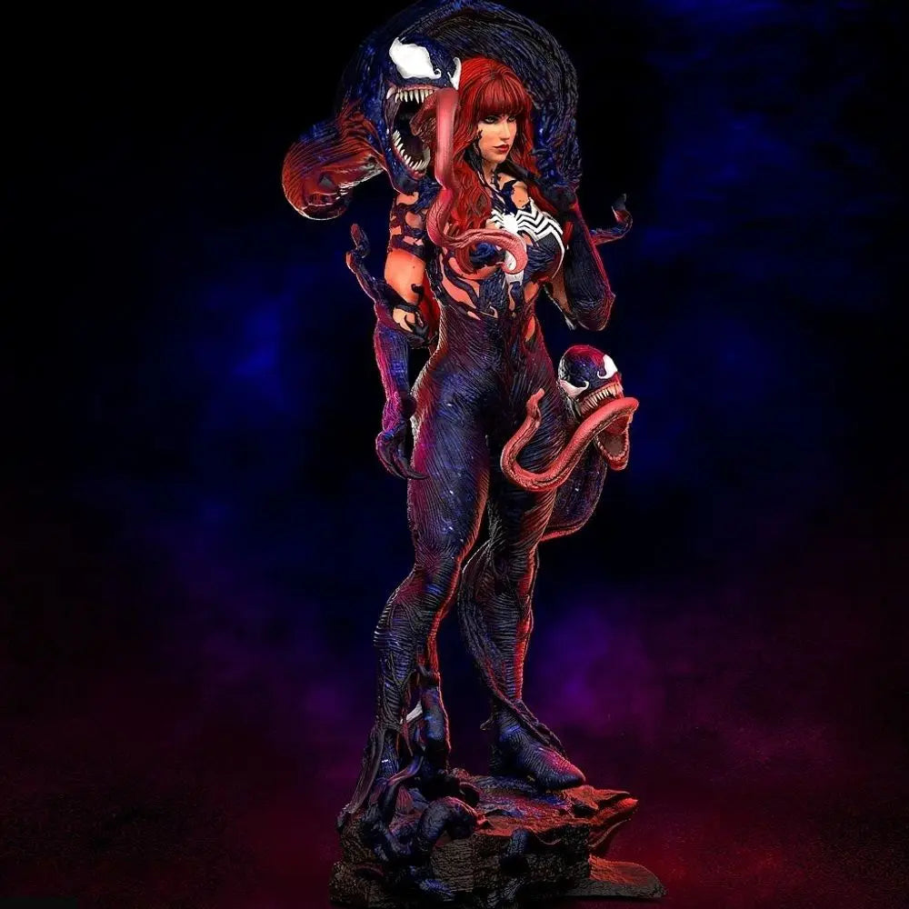 75mm Dark Fantasy Female with Symbiote, Resin Model Figure Kit, Fantasy Theme, Unassembled and Unpainted