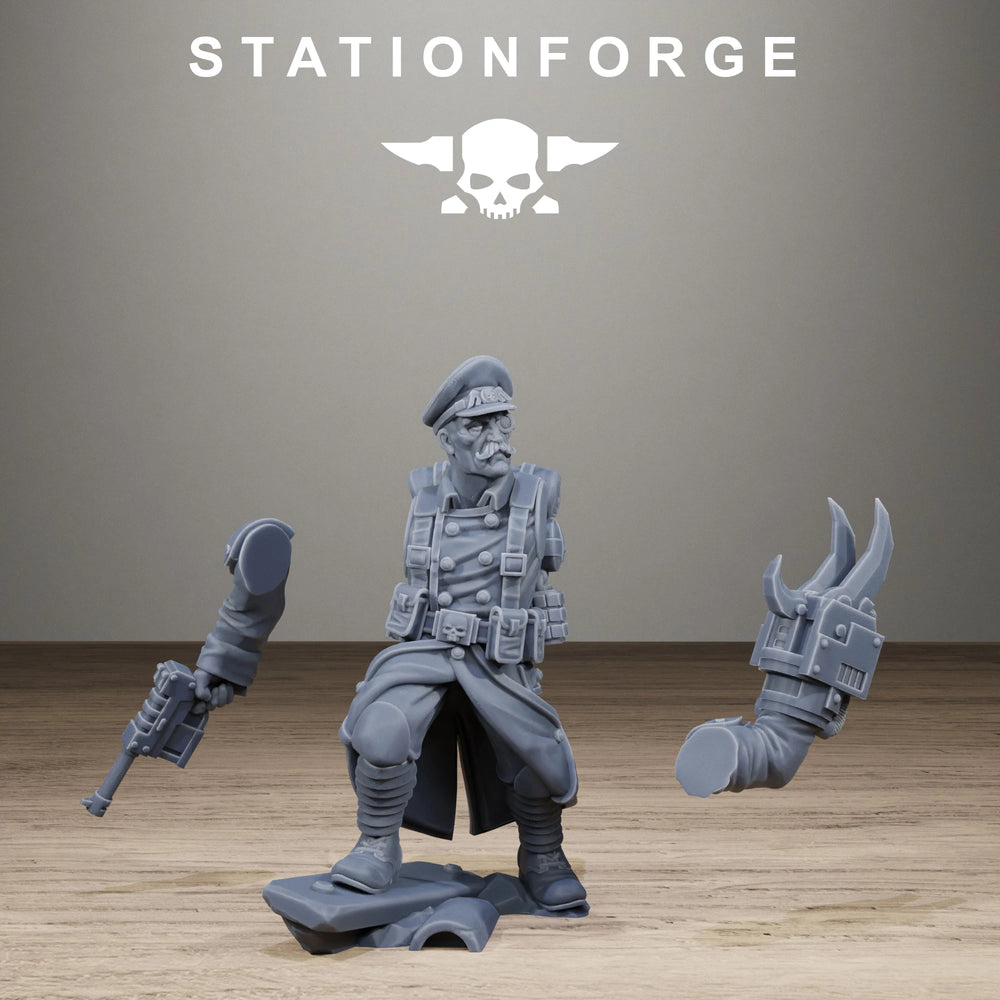 28mm WWI Trench Raiders, 17 Figures, Resin Model Figure Kit, Unassembled and Unpainted