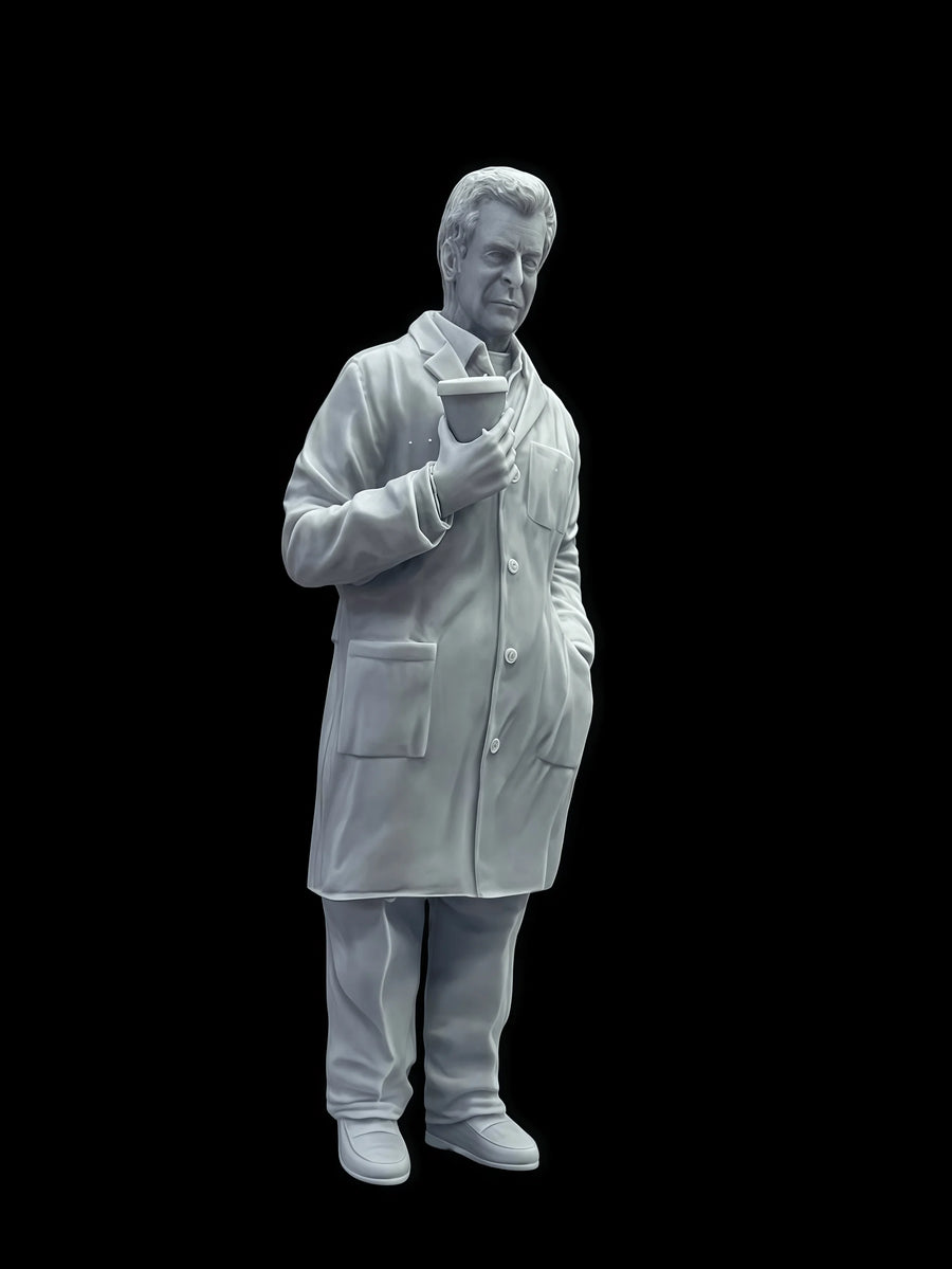 Mature Male Engineer Character Resin Figure Kit - Multiple Poses Available - resin model view 2
