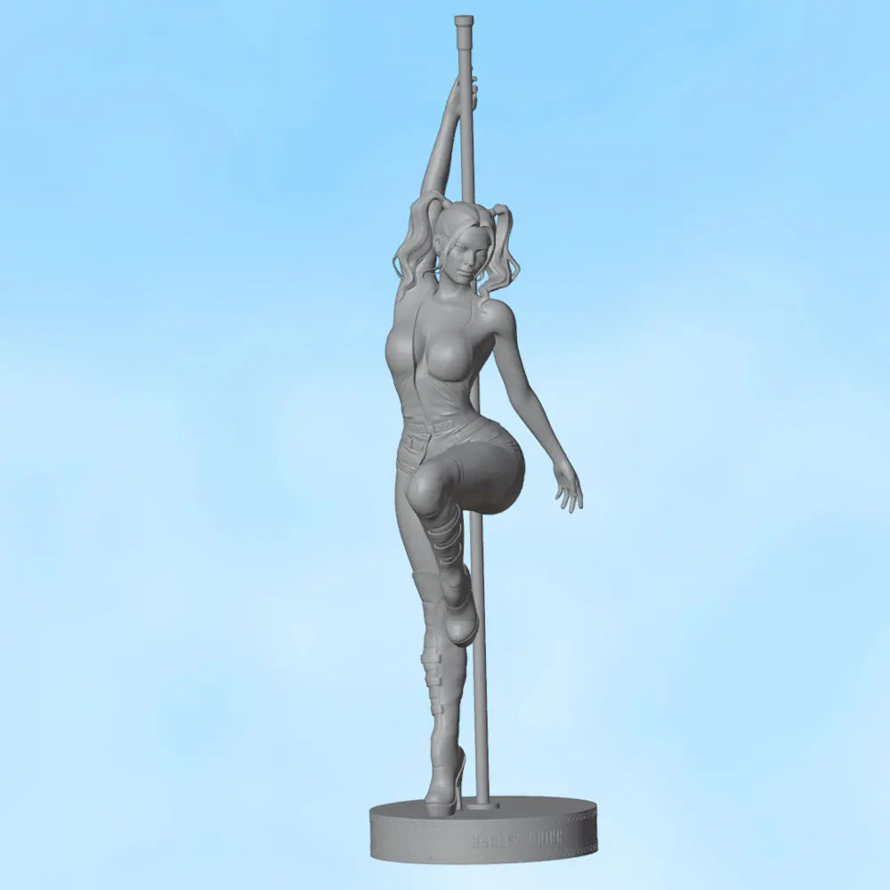 75mm Athletic Warrior with Staff, Resin Model Figure Kit, Unassembled and Unpainted