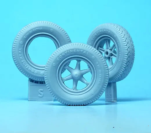 1/35 WWII German Sd.Kfz.7 Wheels, Resin Model Accessory Kit, Unpainted