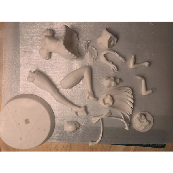 170mm Rebecca White Anime Character, Resin Model Figure Kit, Anime Theme, Unassembled and Unpainted