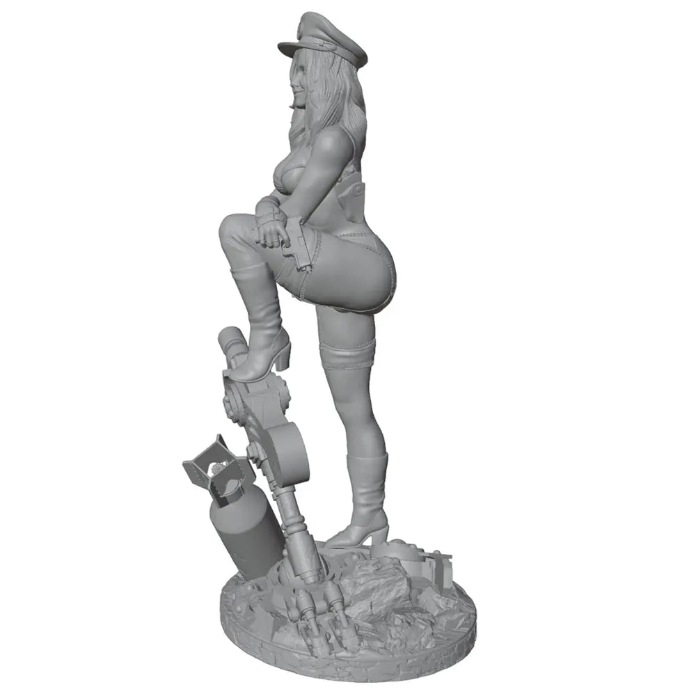1/24 Female Soldier, Resin Model Figure Kit, Unassembled and Unpainted