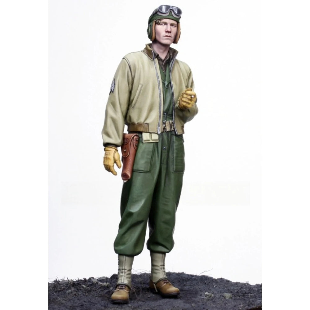 1/16 WWII US Army Soldier with Yellow Gloves, Resin Model Figure Kit, Unassembled and Unpainted