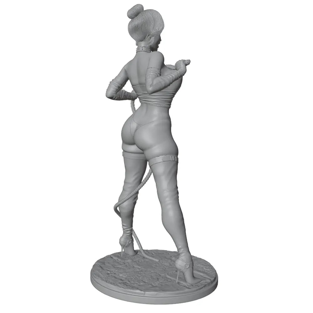 75mm Female Fantasy Warrior with Whip, Resin Model Figure Kit, Fantasy Theme, Unassembled and Unpainted