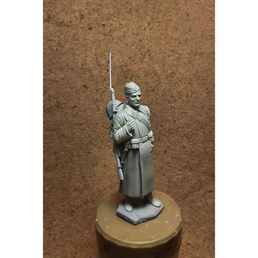 75mm WWII Soviet Red Army Corporal, Resin Model Figure Kit, Unassembled and Unpainted