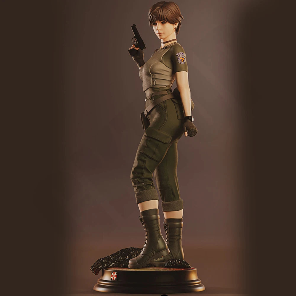 1/24 Modern Female Tactical Commando with Rifle, Resin Model Figure Kit, Unassembled and Unpainted