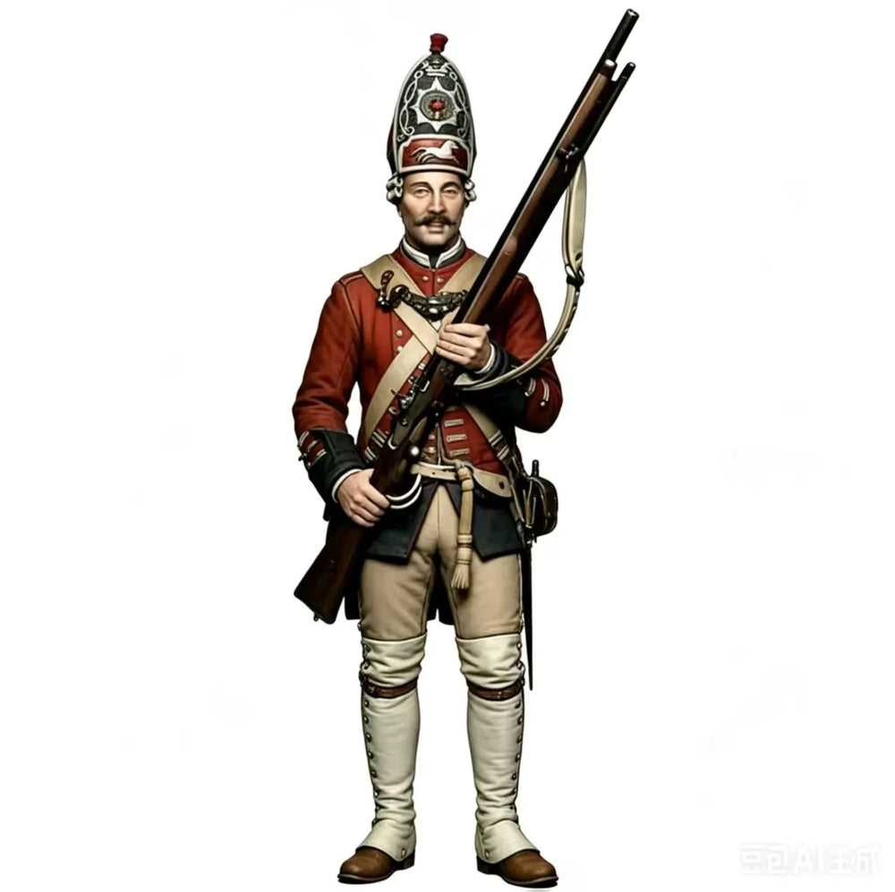 1/24 Napoleonic Austrian Imperial Officer, Resin Model Figure Kit, Unassembled and Unpainted