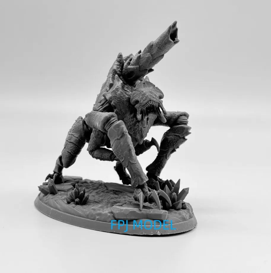 28mm Xenarid Fluxus Demon, Resin Model Figure Kit, Fantasy Theme, Unassembled and Unpainted