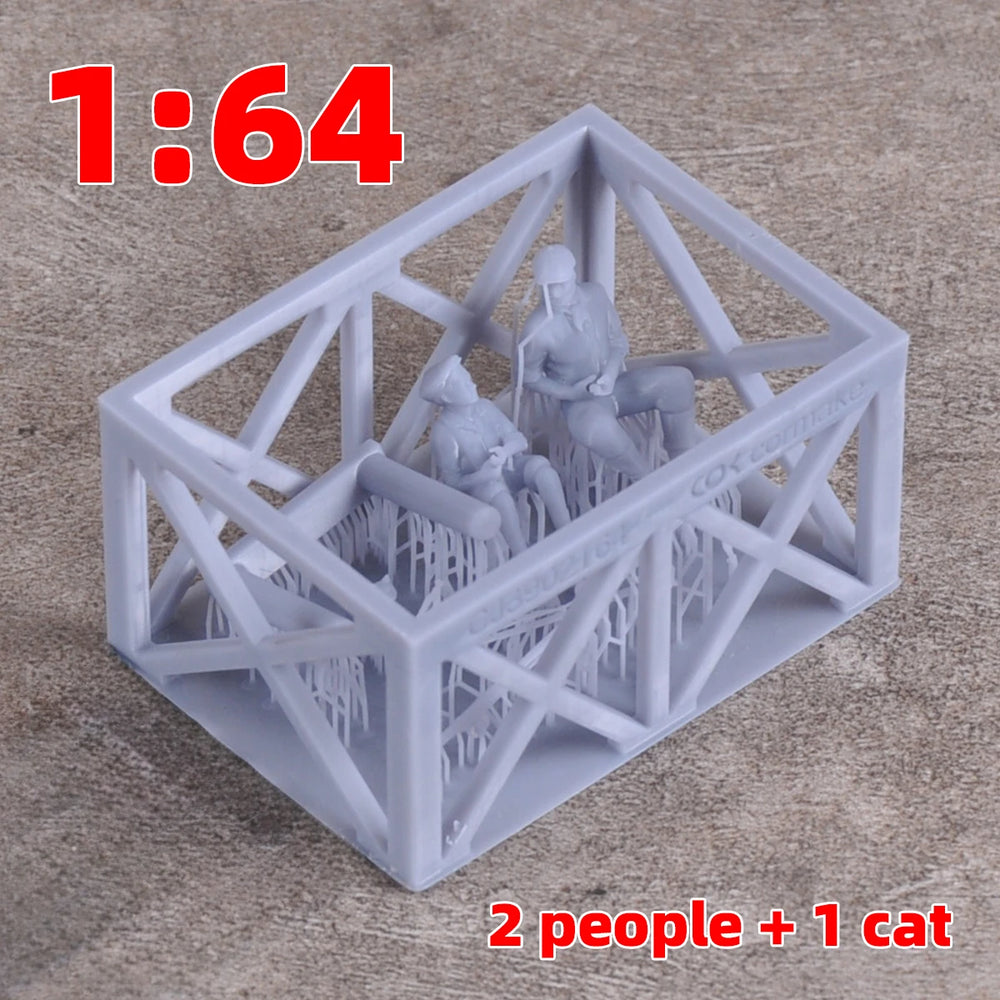 1/35 Civilian Dock Scene, 4 Figures, Resin Model Figure Kit, Historical Theme, Unassembled and Unpainted
