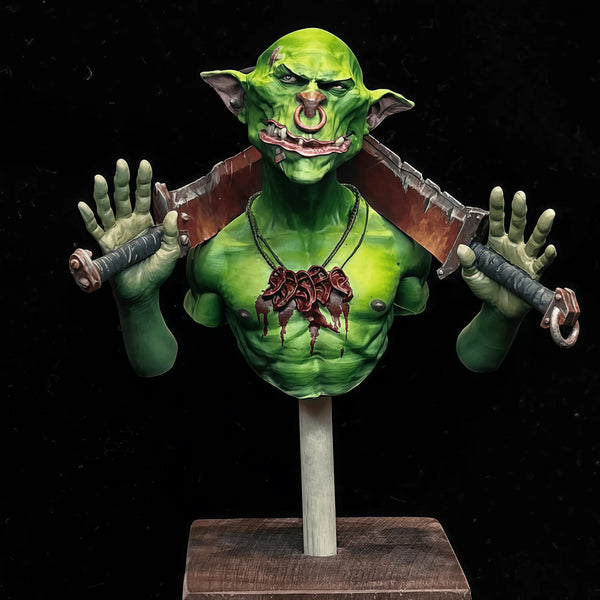 1/12 Dark Fantasy Goblin Creature, Resin Model Bust Kit, Fantasy Theme, Unassembled and Unpainted