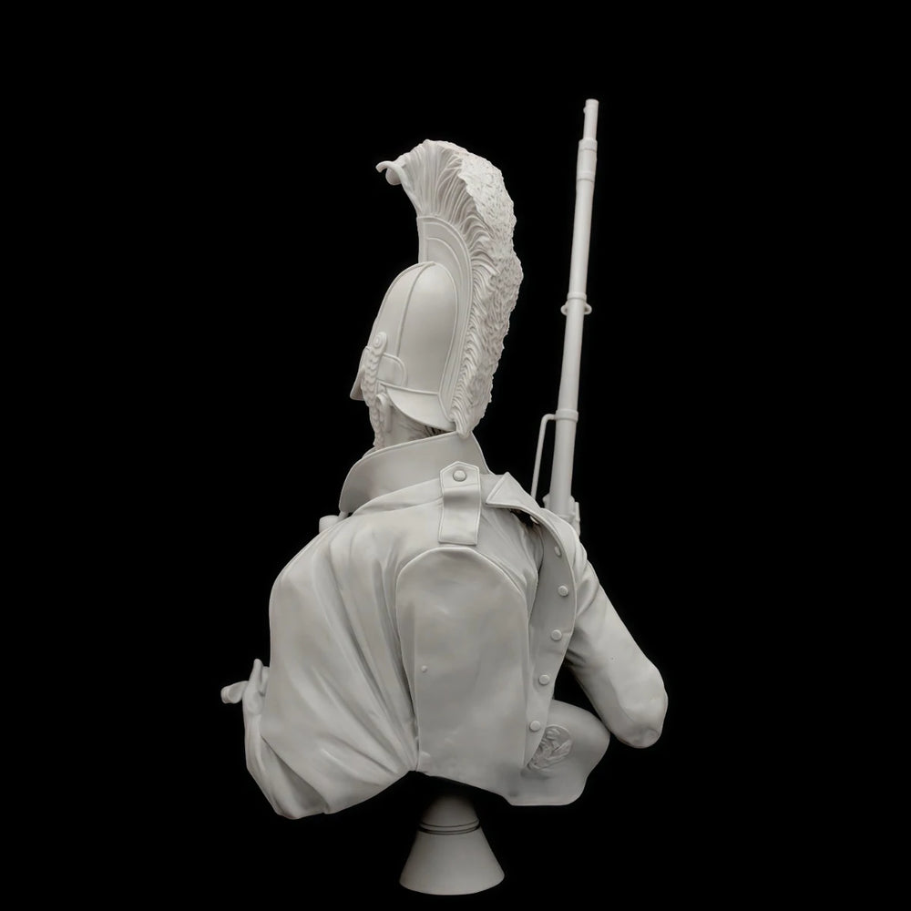 1/10 Napoleonic Dragoon, Resin Model Bust Kit, Unassembled and Unpainted