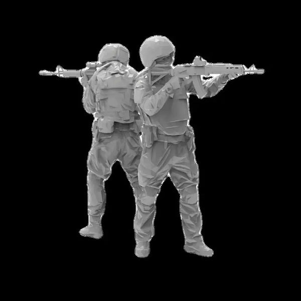 1/35 Modern Tactical Squad with Assault Rifles, 12 Figures, Resin Model Figure Kit, Unassembled and Unpainted