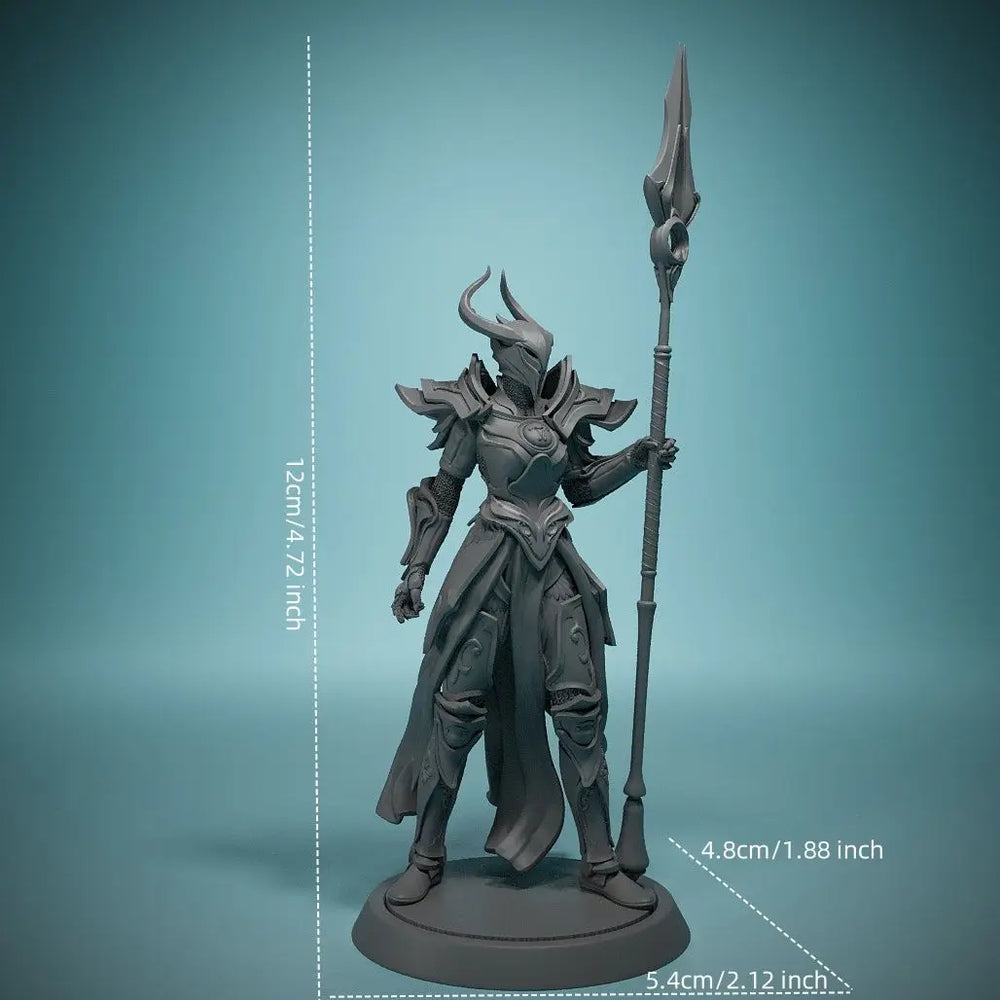32mm Celestial Realm Guardians, 2 Figures, Resin Model Figure Kit, Fantasy Theme, Unassembled and Unpainted
