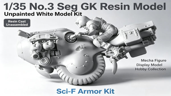 1/35 Armored Mecha, Resin Model Figure Kit, Sci-Fi Theme, Unassembled and Unpainted