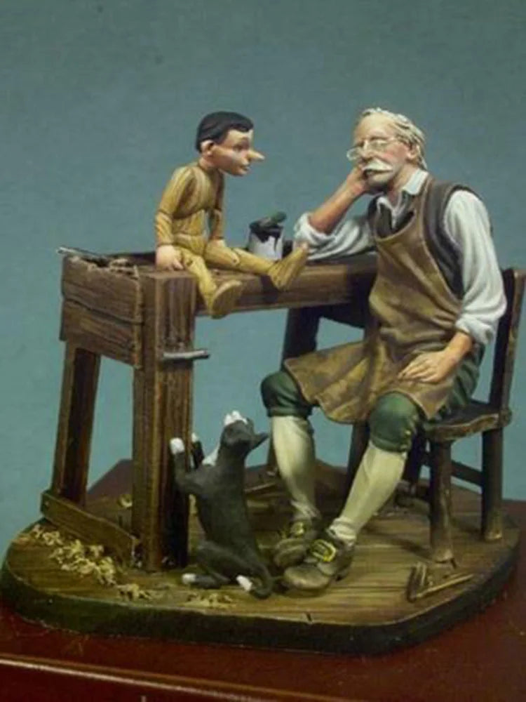 1/32 Napoleonic Civilian, 2 Figures, Resin Model Figure Kit, Unassembled and Unpainted