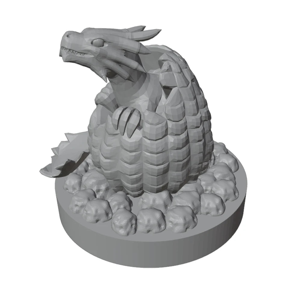 56mm Dinosaur Hatchlings, 5 Figures, Resin Model Diorama Kit, Fantasy Theme, Unassembled and Unpainted