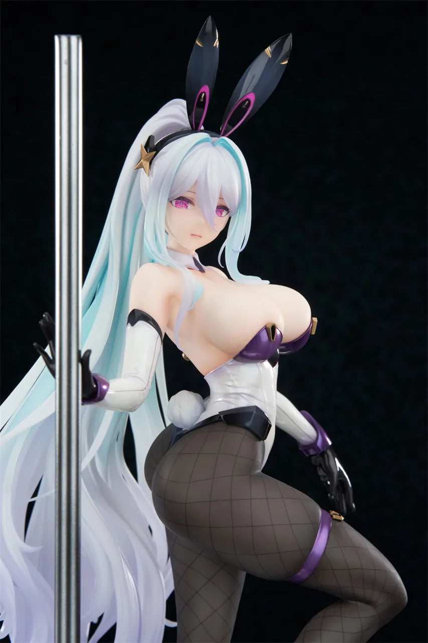 Girl with Bunny Ears, Resin Model Figure Kit, Anime Theme, Unassembled and Unpainted